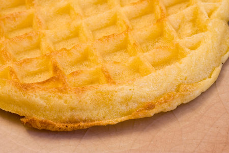 good morning breakfast waffles shot close-up detailの写真素材