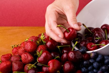 Fresh ripe fruit nice berry background imageの写真素材
