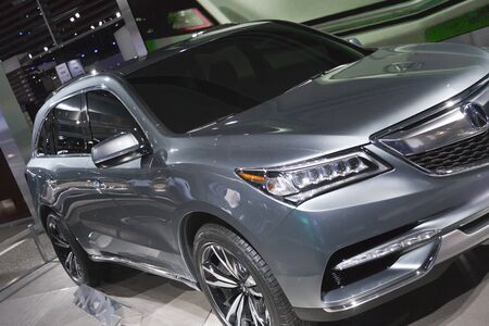 DETROIT - JANUARY 27 :The new 2014 Acura MDX at The North American International Auto Show January 27, 2013 in Detroit, Michigan. のeditorial素材