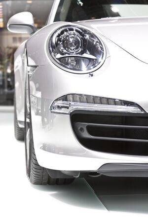 DETROIT - JANUARY 27 :The new 2013 Porsche 911 Carrera 4S Cabriolet at The North American International Auto Show January 27, 2013 in Detroit, Michigan. のeditorial素材