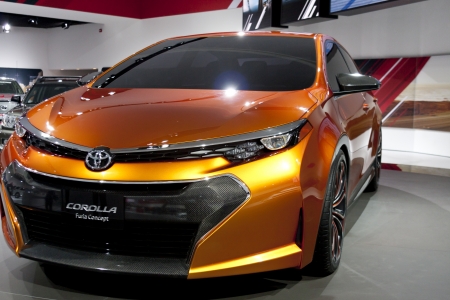 DETROIT - JANUARY 27 :The new Toyota Corolla Furia Concept at The North American International Auto Show January 27, 2013 in Detroit, Michigan. のeditorial素材
