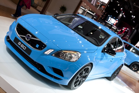DETROIT - JANUARY 27 :The new 2014 Volvo S60 Polestar at The North American International Auto Show January 27, 2013 in Detroit, Michigan. のeditorial素材