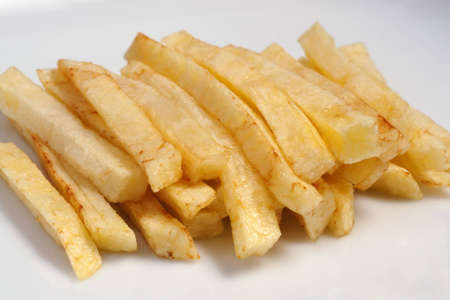 close up of fried potatoの写真素材