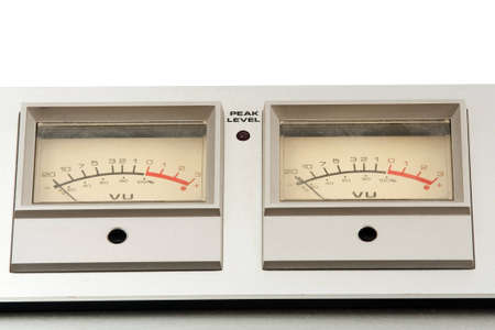 two decibel meter of sound equipmentの写真素材