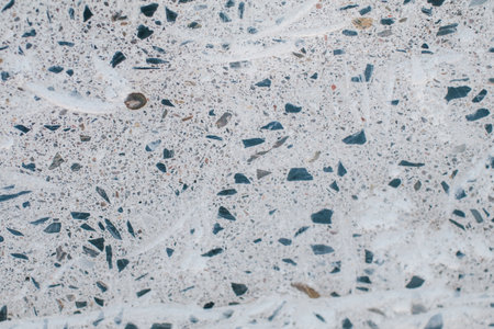 Terrazzo floor. Classic venetian terrazzo style of floor of natural stone, granite, quartz. Stone abstract background for interior design.の写真素材