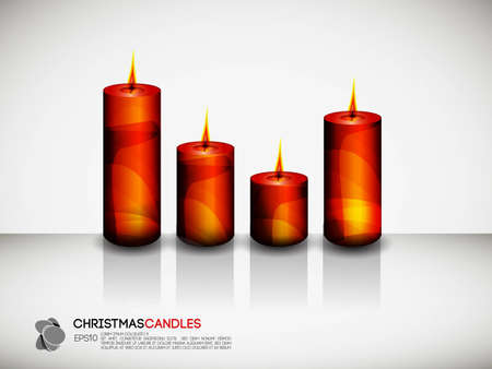 Peaceful Candles | Christmas Compositionのイラスト素材