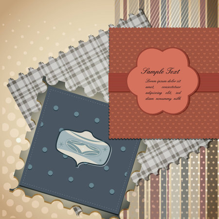 Cute scrapbook elements  | EPS10 Compatibility Requiredのイラスト素材