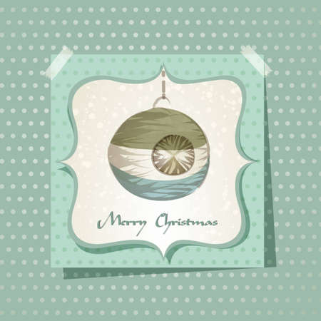 Christmas card / with Christmas ball  | EPS10 Compatibility Requiredのイラスト素材