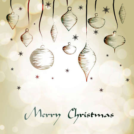 Christmas hand drawing decoration | EPS10 Compatibility Requiredのイラスト素材