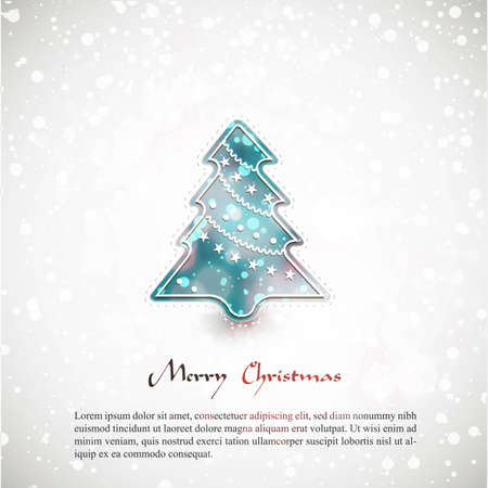  Christmas card with tree | EPS10 Compatibility Requiredのイラスト素材