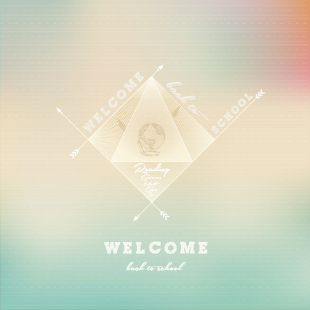 Back to School Typographic Elements - Vintage Styleのイラスト素材