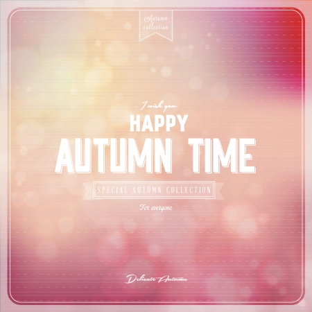It s Autumn time Typography - Autumn, creative graphic message for your autumn design のイラスト素材