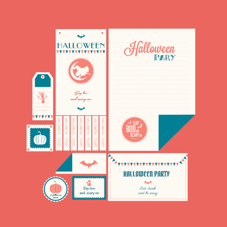 Vintage Corporate Design  Halloween Theme のイラスト素材