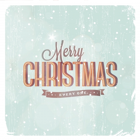 Vintage Christmas Card のイラスト素材