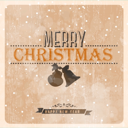 Vintage Christmas Card のイラスト素材