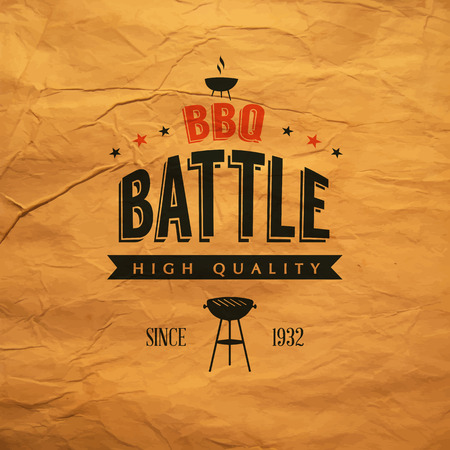 BBQ Labelのイラスト素材