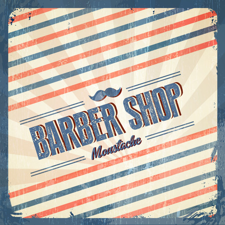 Retro Barber Shop - Vintage styleのイラスト素材