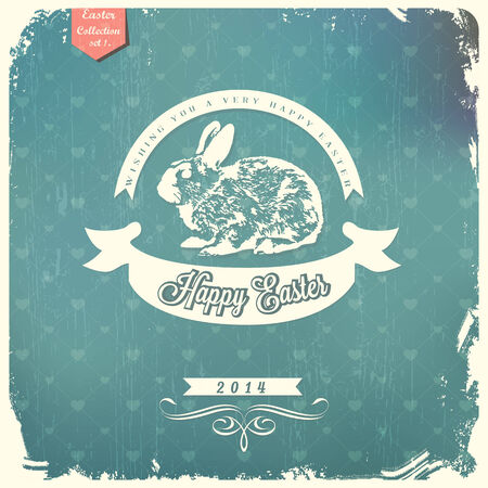 Happy Easter greeting card のイラスト素材