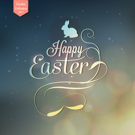 Happy Easter greeting card のイラスト素材