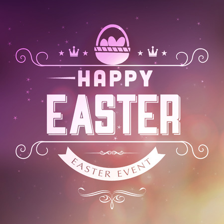 Happy Easter greeting card のイラスト素材