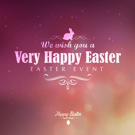 Happy Easter greeting card のイラスト素材