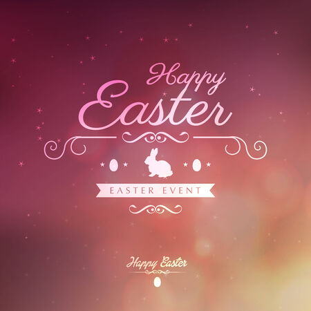 Happy Easter greeting card のイラスト素材