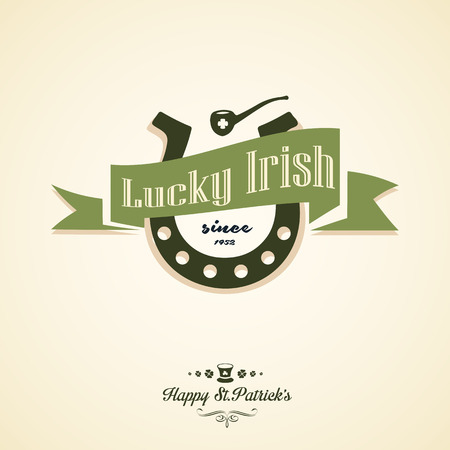 Typographic Saint Patricks Day Design のイラスト素材