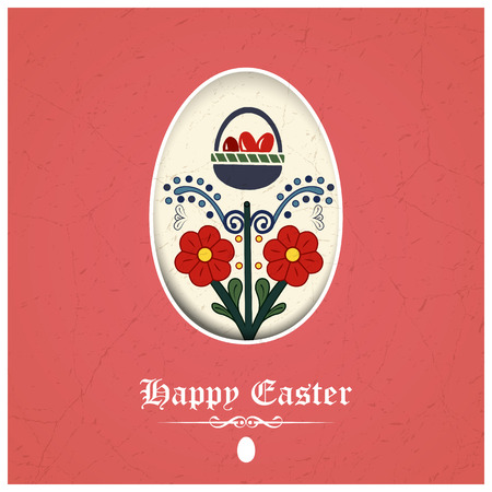  Easter greeting cardのイラスト素材