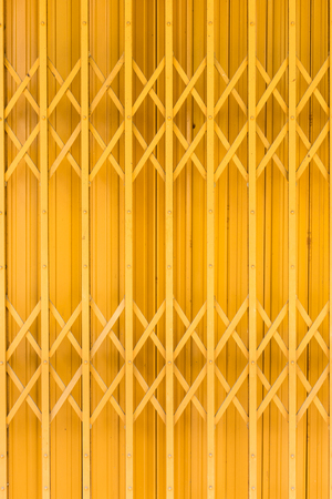old yellow steel door.の写真素材