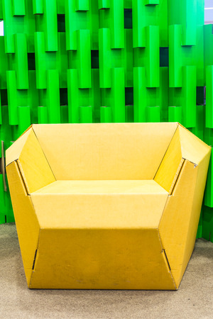 CHIANGMAI, THAILAND - AUGUST 29: cardboard chairs.のeditorial素材