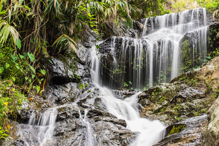 Wang Bua Ban waterfall in Doi Suthep-Pui Nationnal Park , Chiangmai.の写真素材