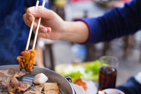 Grill pork in korea style.の写真素材