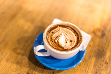 Coffee cup, A cup of hot chocolate.の写真素材