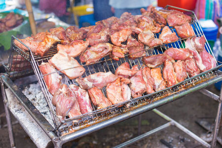 Thai-style grilled chicken.の写真素材