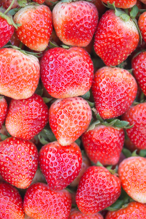 Seamless texture of juicy strawberriesの写真素材