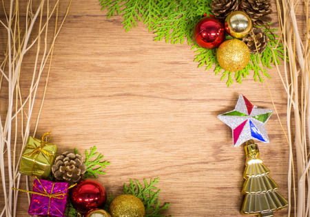 Christmas and happy new year background.の写真素材