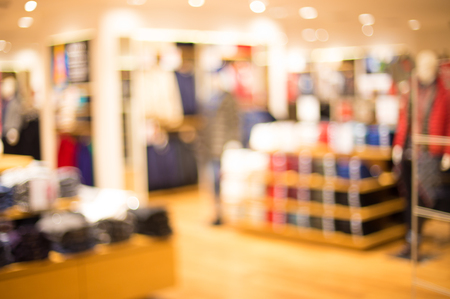 wear shop store blur background with bokeh.の写真素材