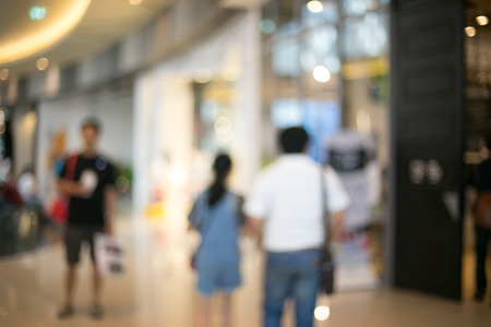 store blur background with bokehの写真素材