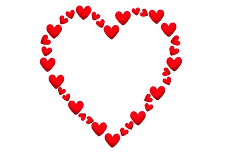 Valentines day heart love element.の写真素材
