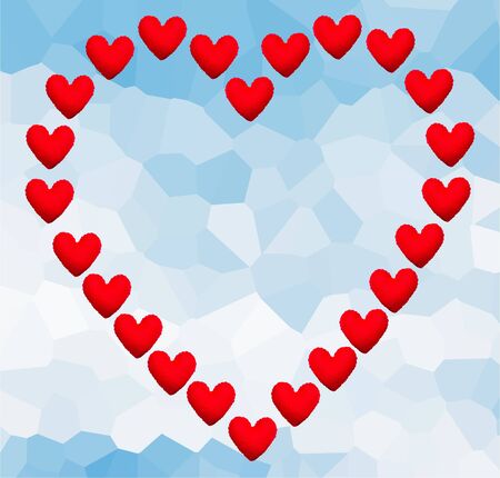 Valentines day heart love element.の写真素材