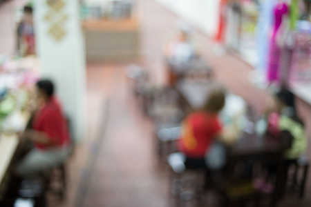 Blur old market with bokeh.の写真素材