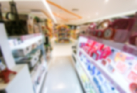store blur background with bokehの写真素材