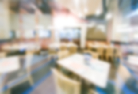 Blurred cafe restaurant with bokeh background.の写真素材