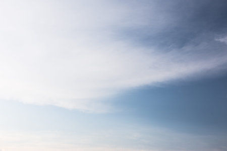Beautiful sky with clouds for backgroundの写真素材