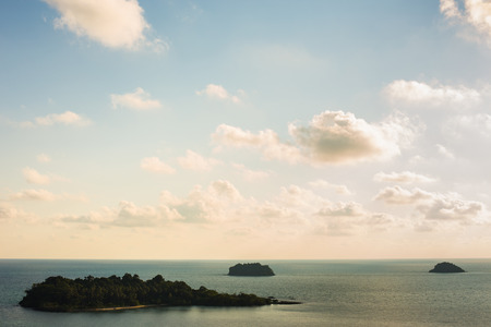 perfect sky and water of ocean or sea.の写真素材