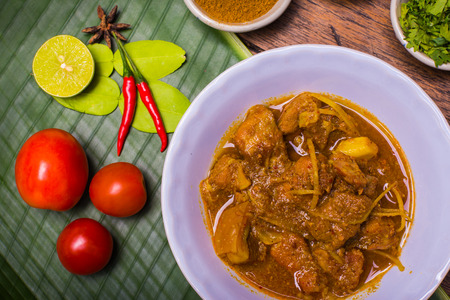 Kaeng Hung Ley Moo (Pork Curry) Northern Thai foodの写真素材