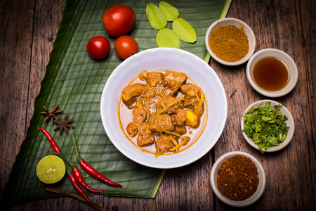 Kaeng Hung Ley Moo (Pork Curry) Northern Thai foodの写真素材