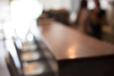 Restaurant and Coffee shop blur background with bokeh.の写真素材