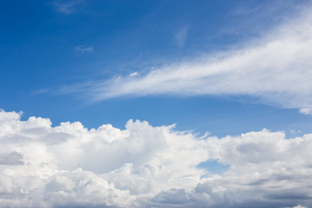 Beautiful sky with clouds for backgroundの写真素材