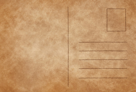 Blank old vintage postcard.の写真素材